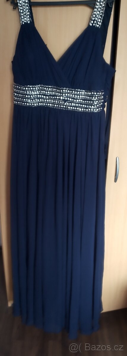 Plesové šaty tmavě modré