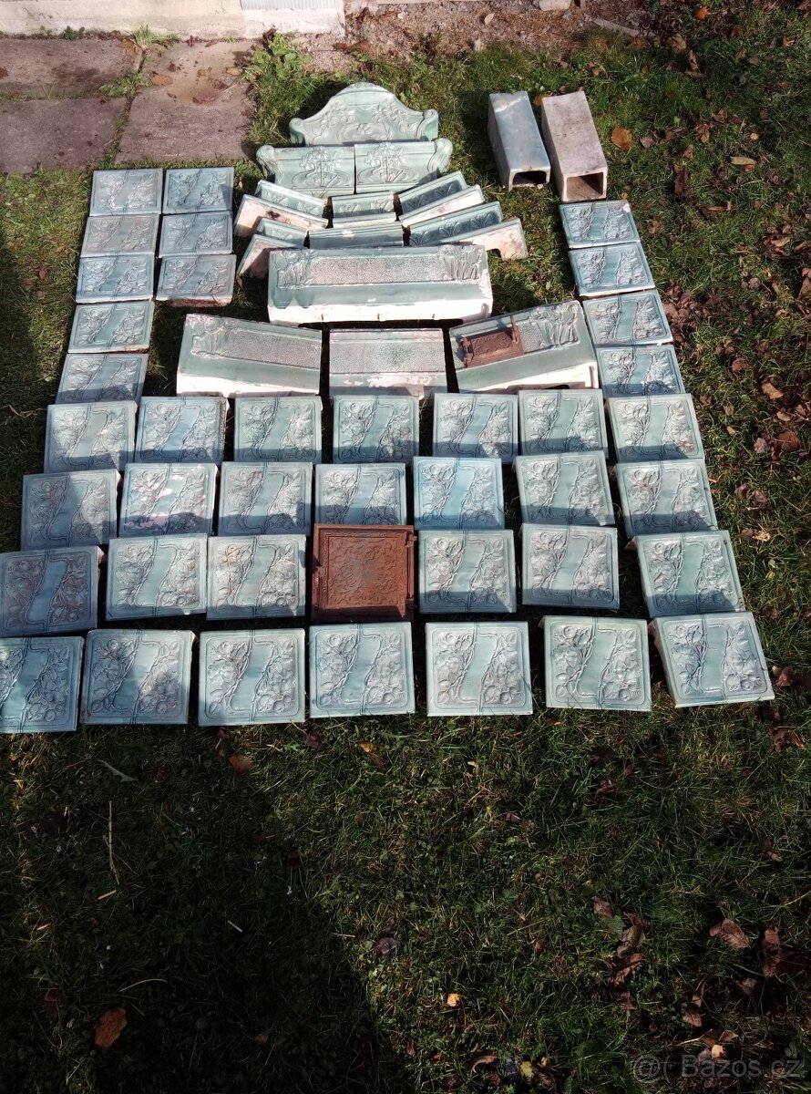 Rozebraná kachlová kamna