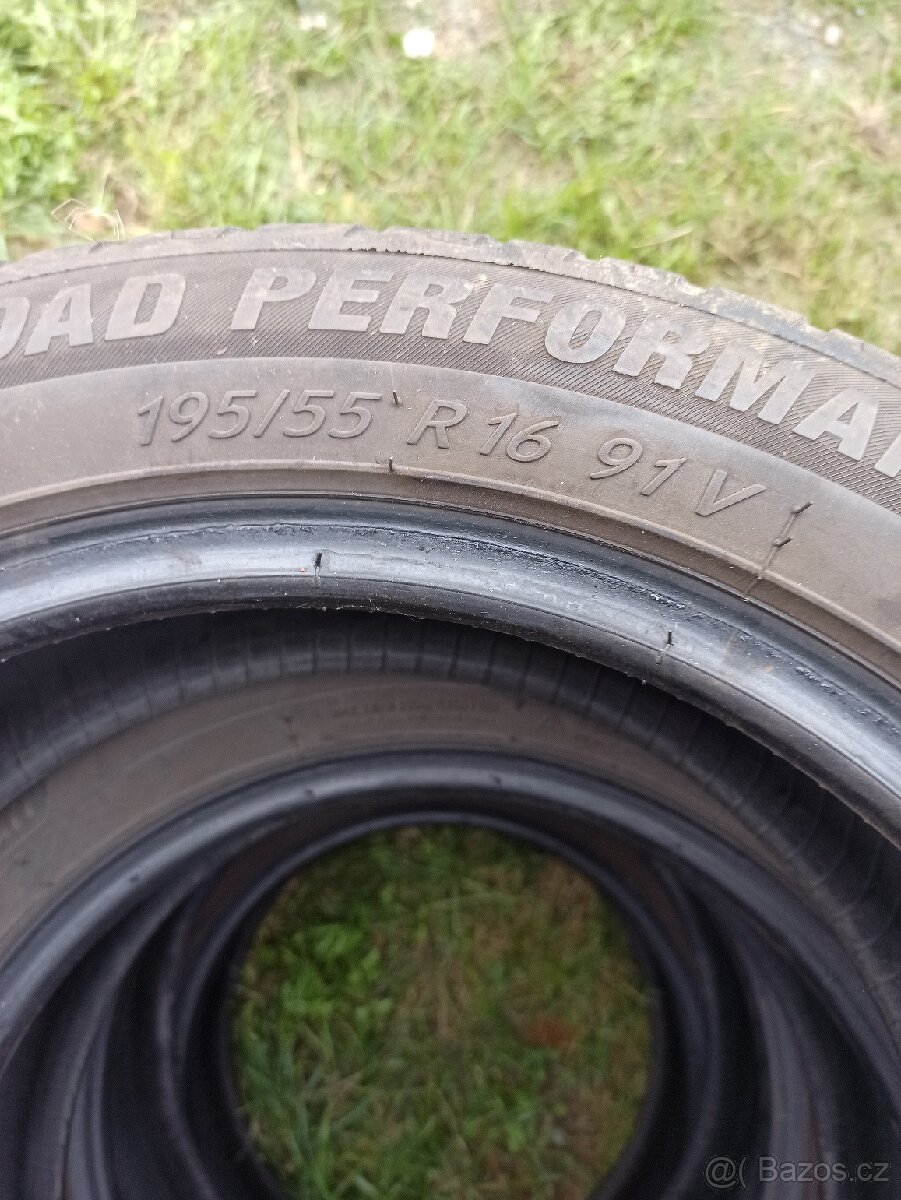 4x Letní pneu 195/55/r16