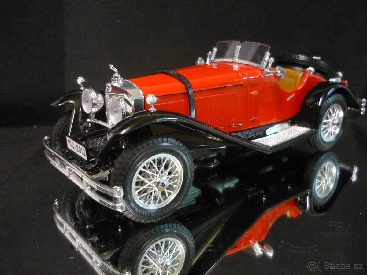 Mercedes Benz SSK červenočerný Bburago 1/18
