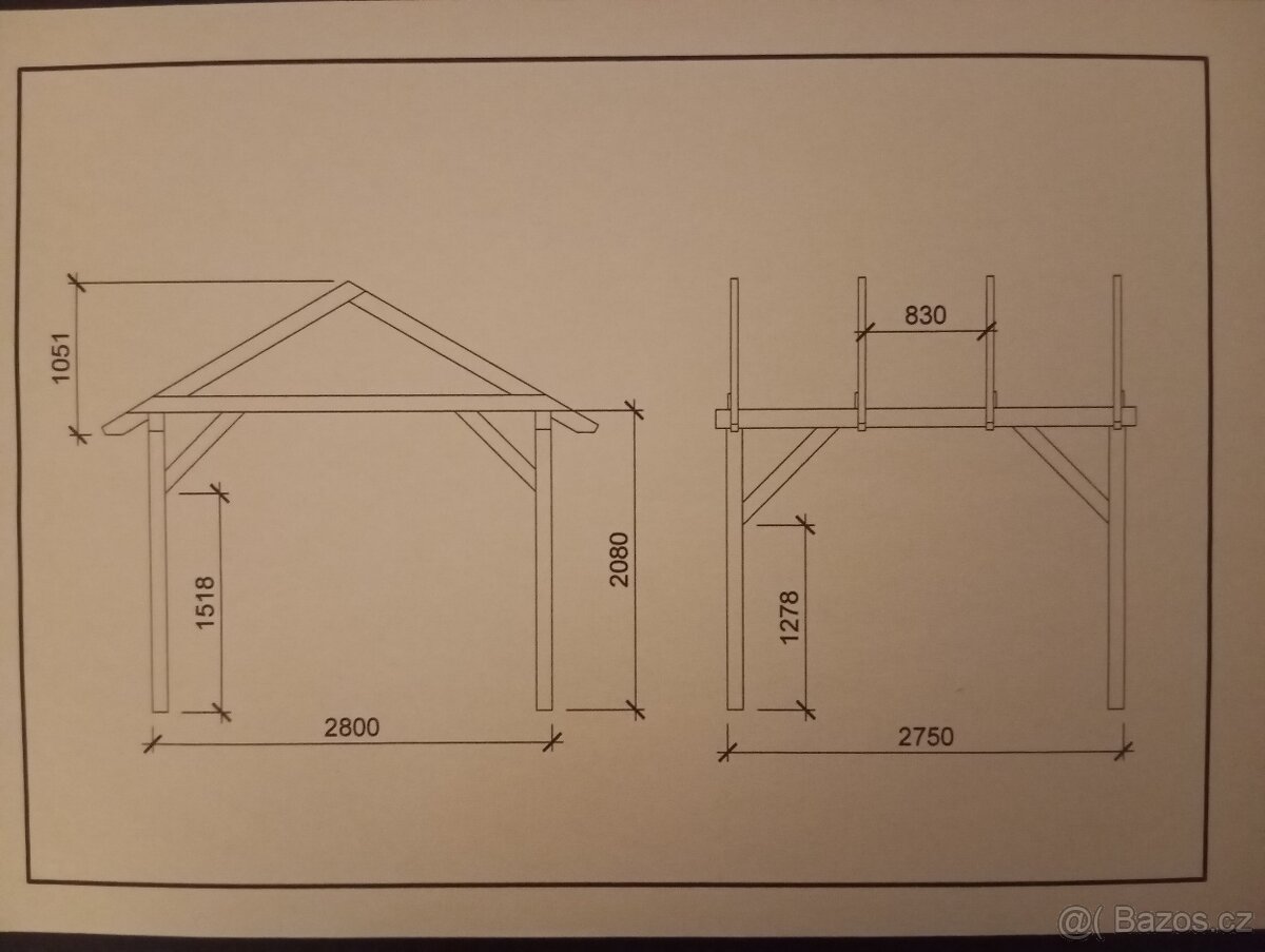 Pergola, zahradní domek