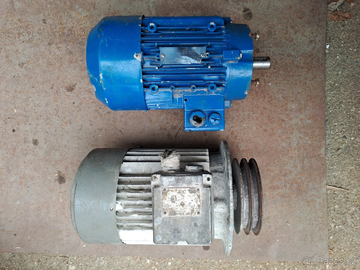 Elektromotory Mez ,Siemens 1,5 a 3kw