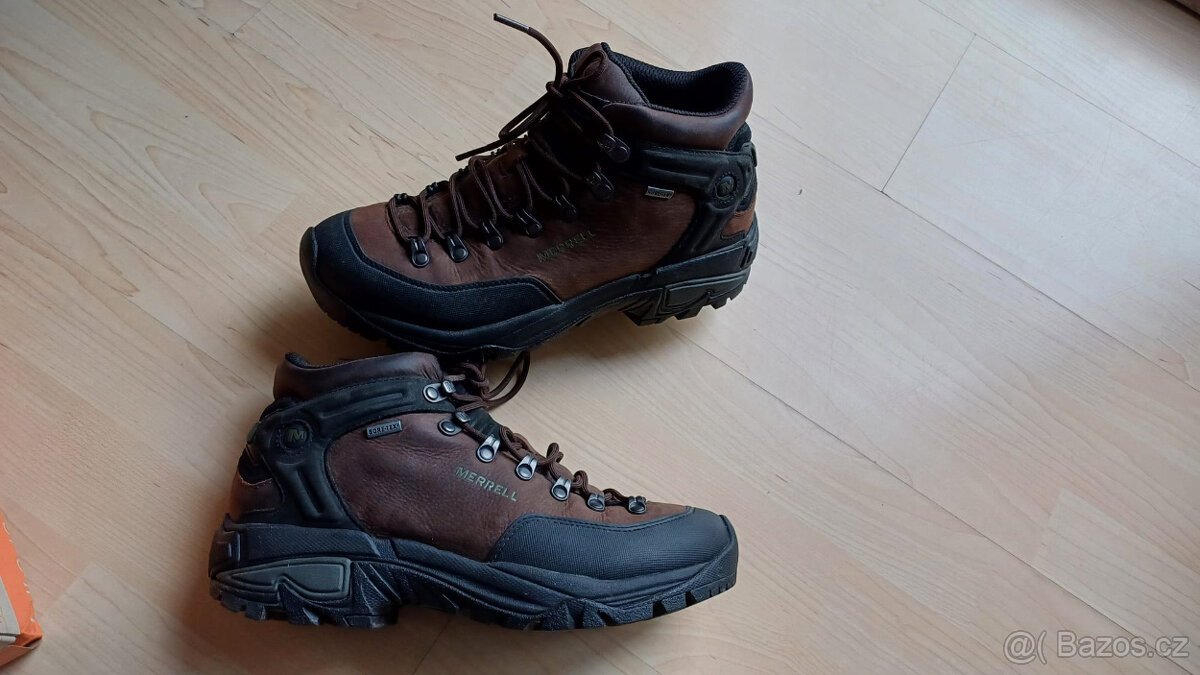 Pánské kožené trekové boty Merrell goretex vel. 43