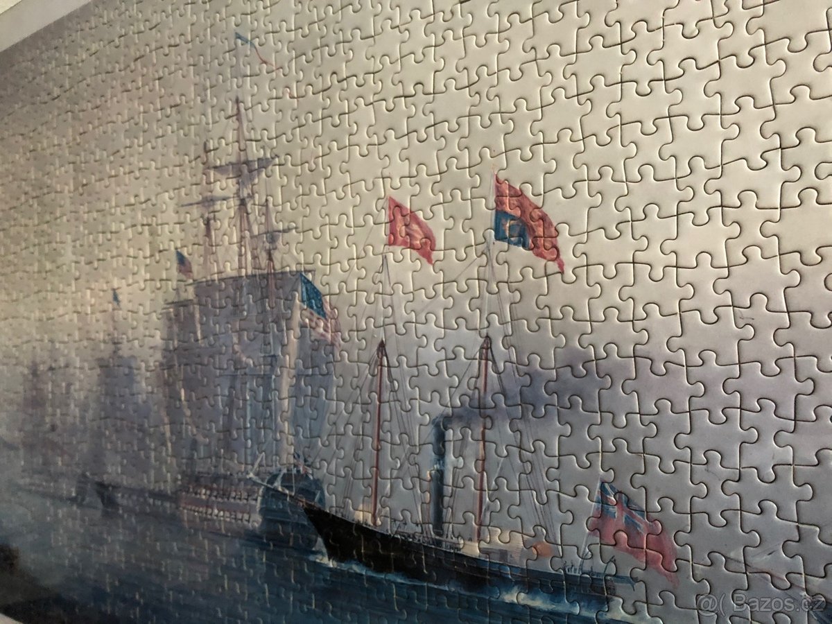 Puzzle staré lodě parník plachetnice Ravensberger