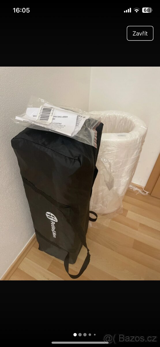Postýlka cestovní Koot s přídavným patrem 2v1 Iron Green + m