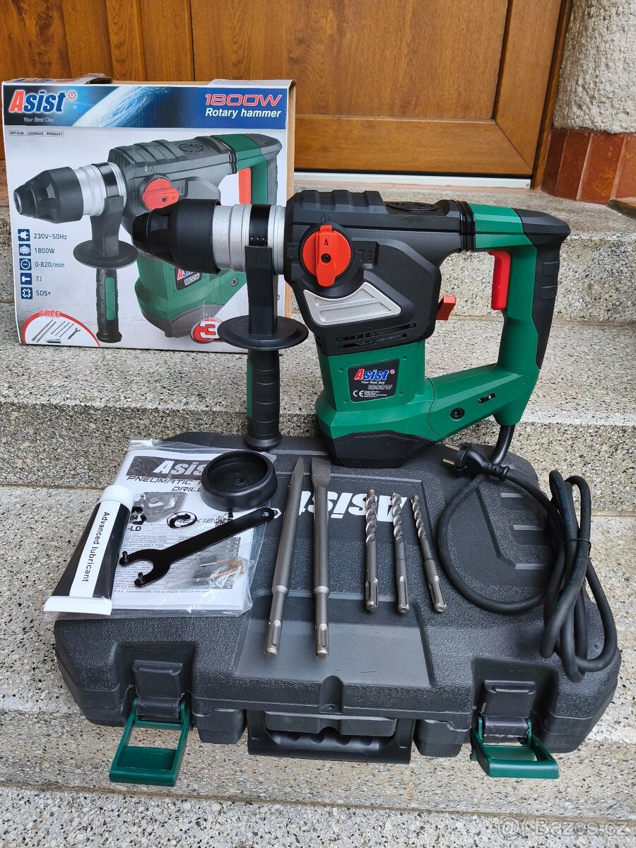 Prodám vrtací a bourací kladivo ASIST 1800 W -7 J..