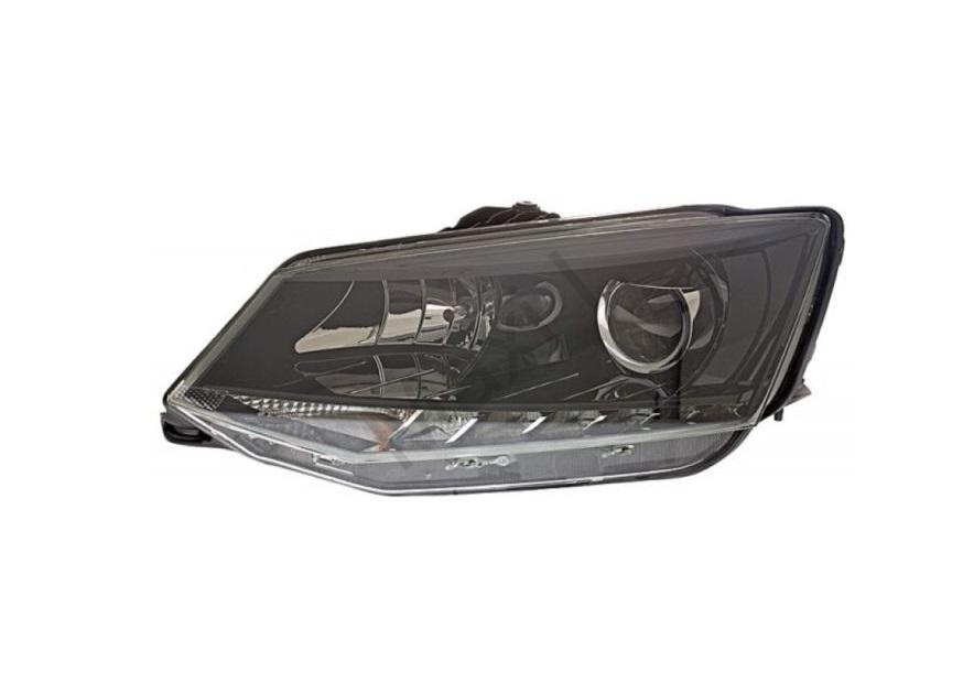 Světlo přední Fabia III od 2015 Levý H7+H7 LED čočka.