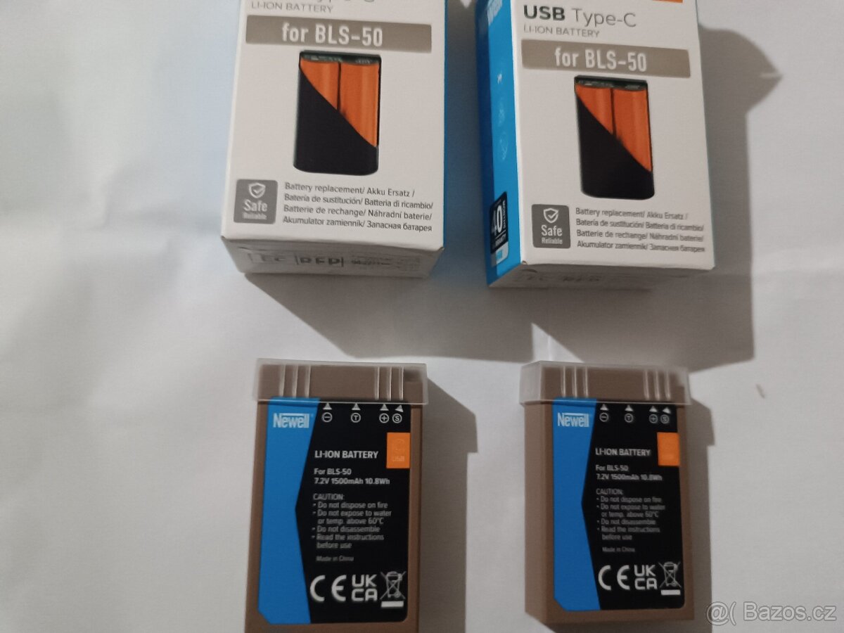 Baterie OM System Newell bls-50 usb-c