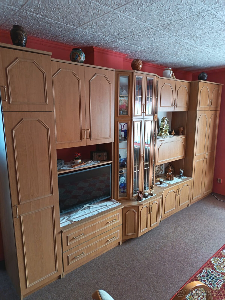 Obývací stěna v dekoru olše