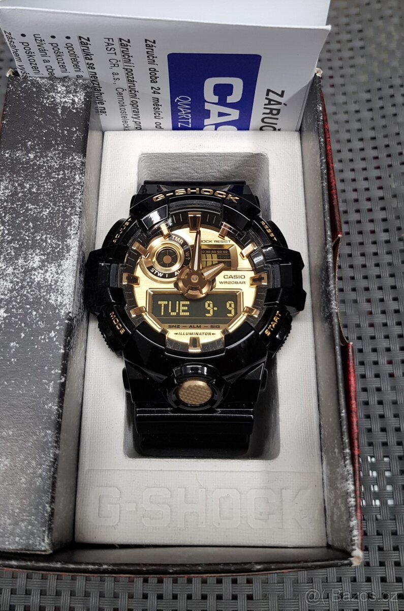 Hodinky Casio G-Shock GA-710GB-1A, Záruka do 11/2026