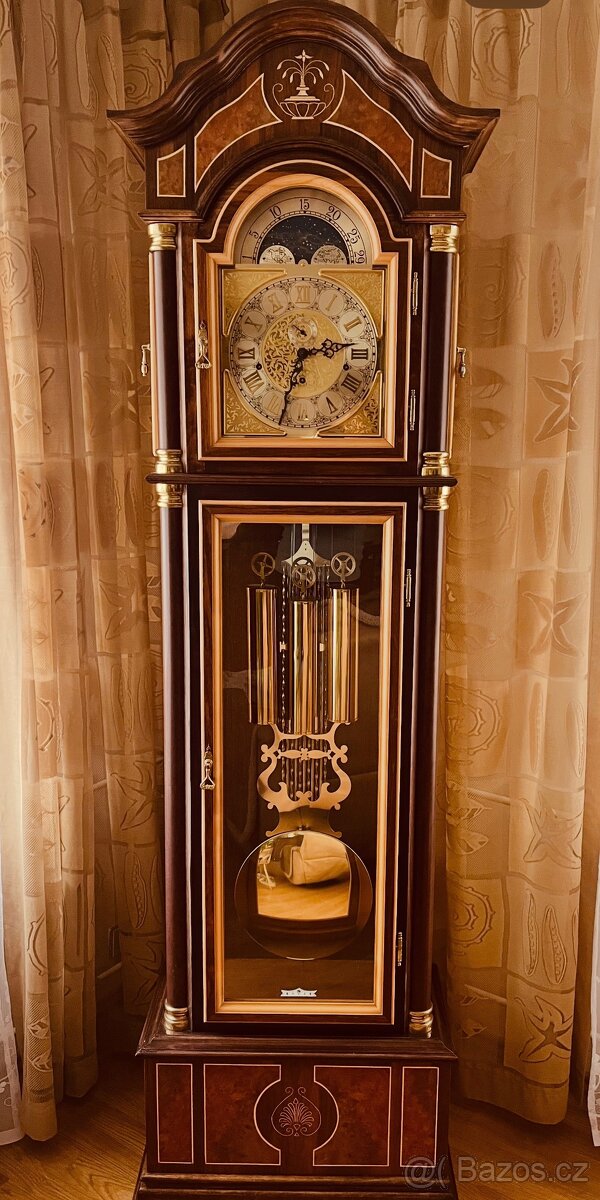Luxusní stojací hodiny Hermle – Německo, Westminster