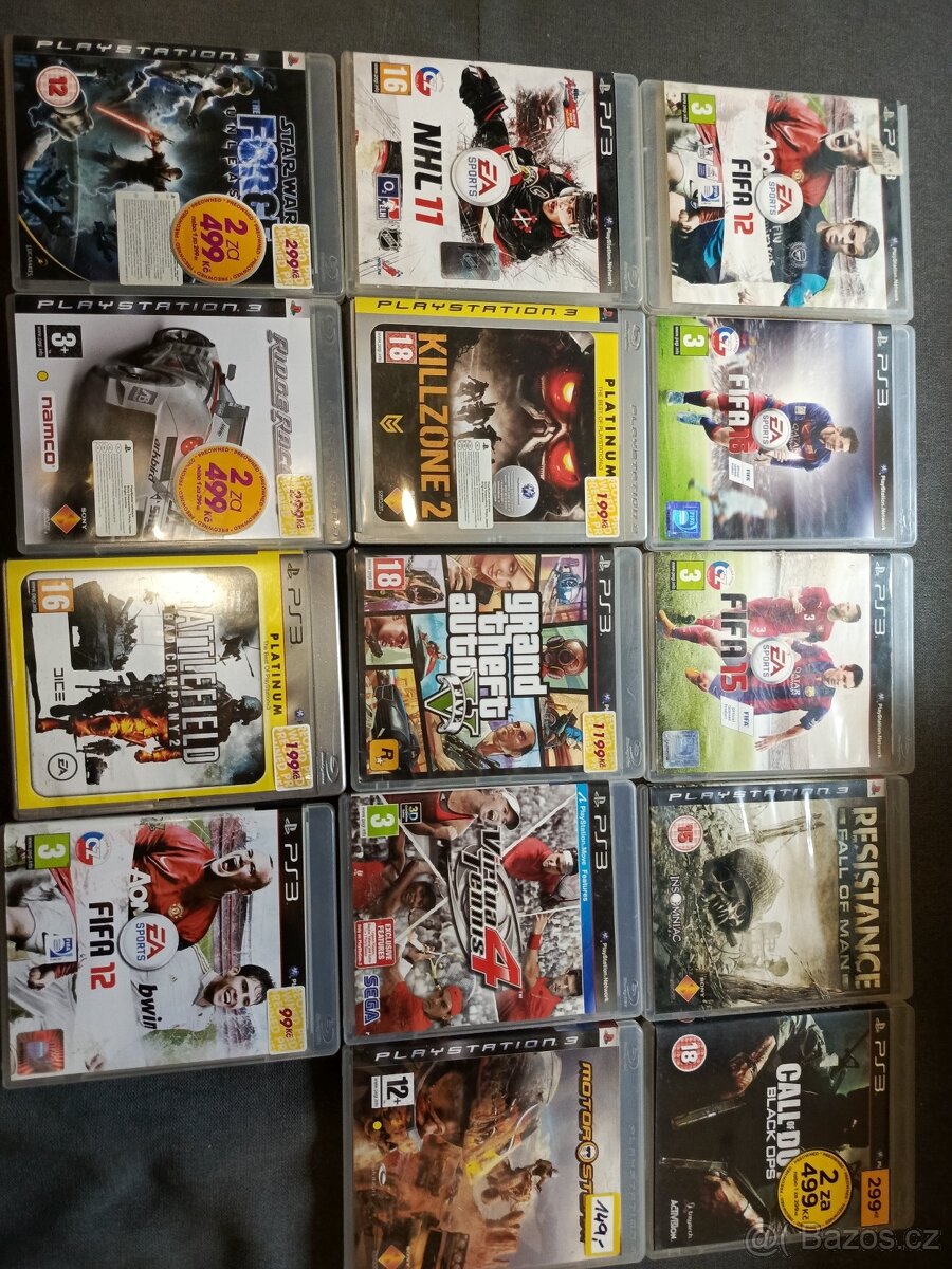 Prodám hry na PlayStation 3