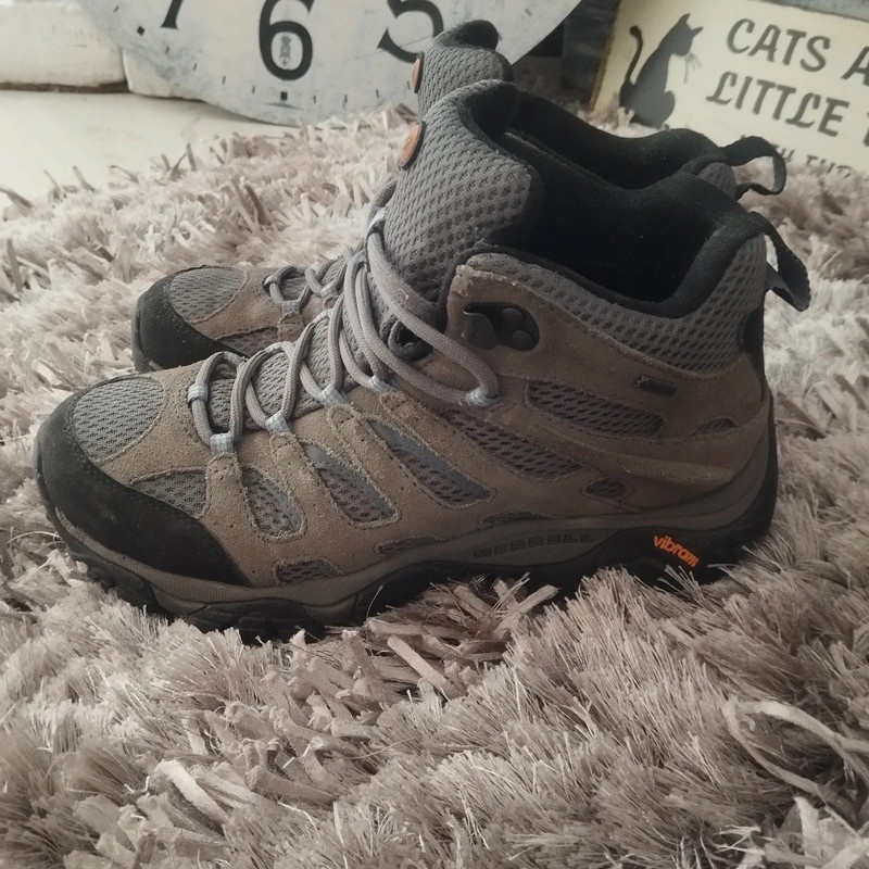 Kotníkové boty Merrell - šedé Gore-Tex trekové turistické