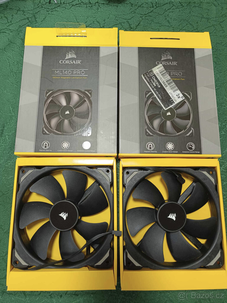 2x PC ventilátor Corsair ML140 PRO 140mm