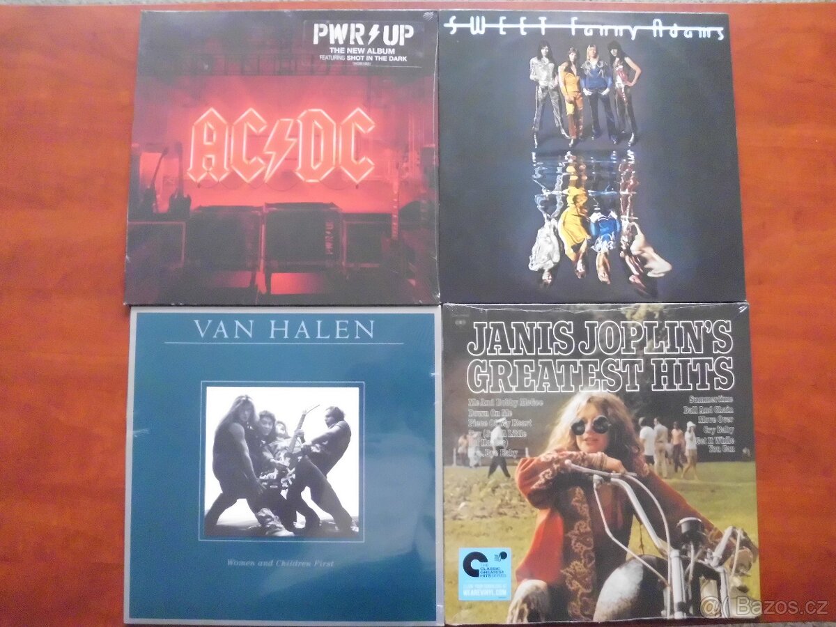 MIX LP DESEK - AC/DC, SWEET , VAN HALEN , J.JOPLIN...