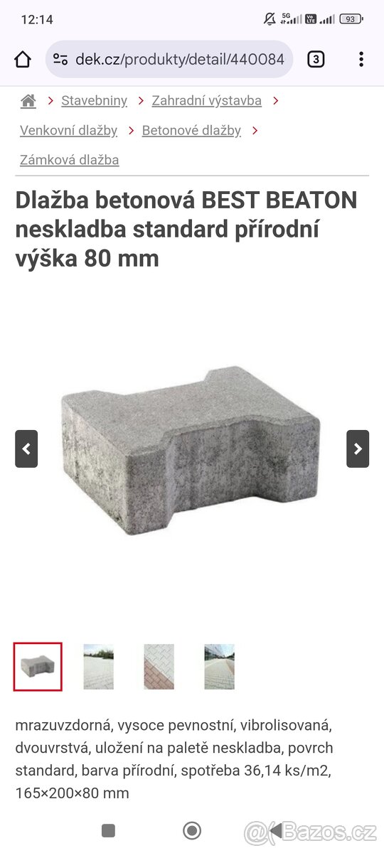 Dlažba Best Y 80mm