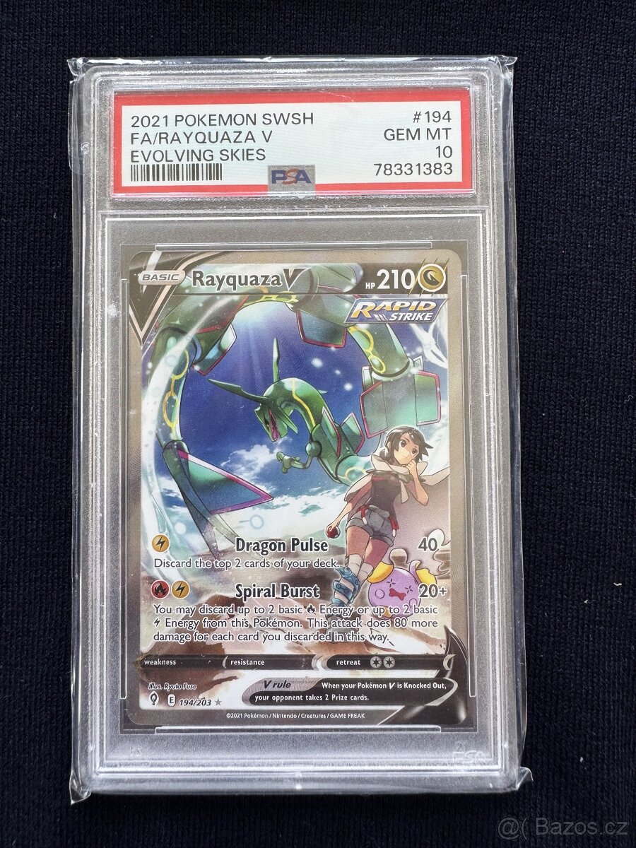Pokemon - Rayquaza PSA 10 Evolving skies