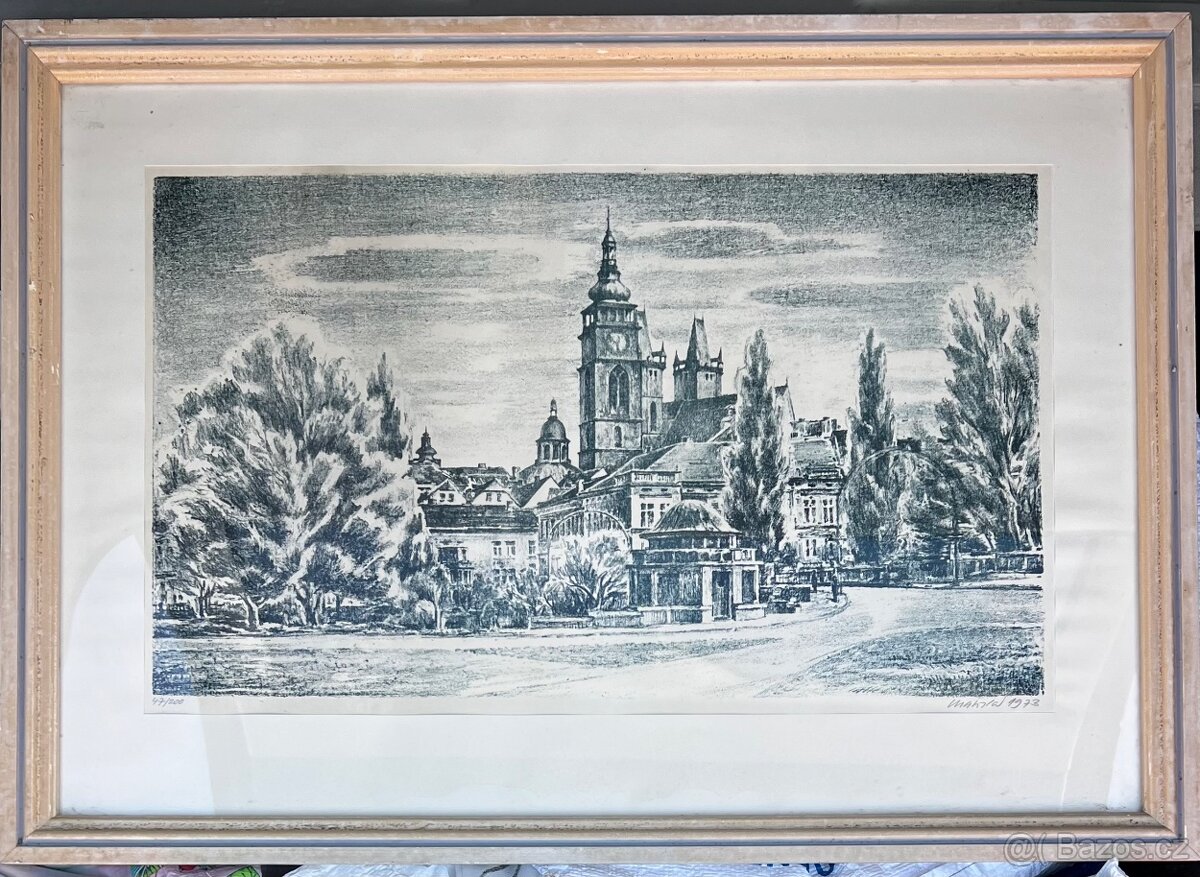 Karel Mahrla - velká grafika Hradec Králové