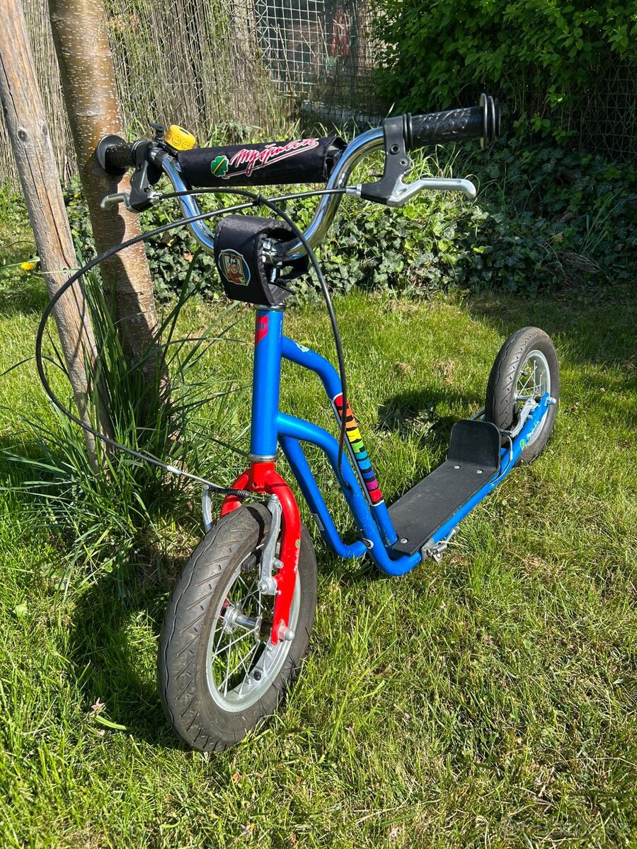 Yedoo Čtyřlístek Mini koloběžka - modrá Myšpulín