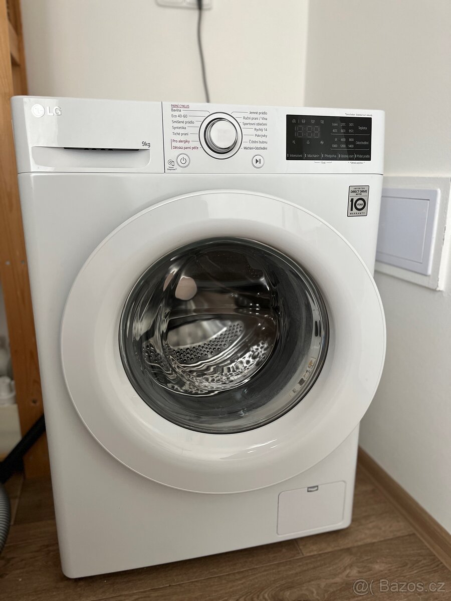 Pračka LG 9kg parni prani