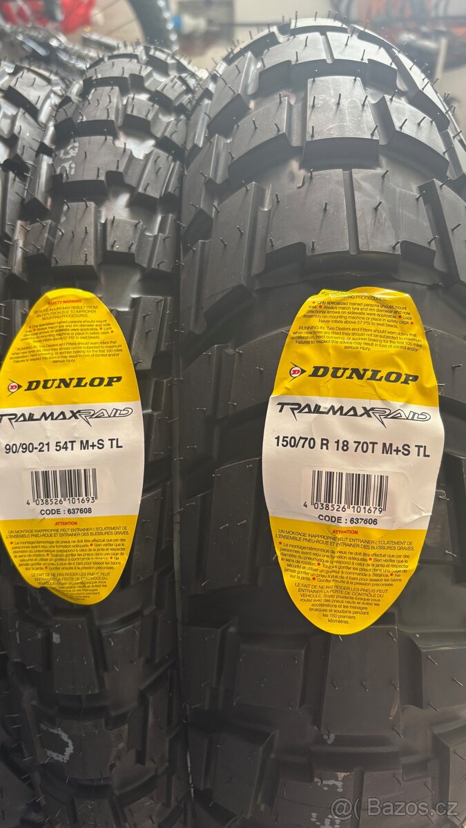 pneu Dunlop Raid Trailmax 90/90r21 a 150/70r17