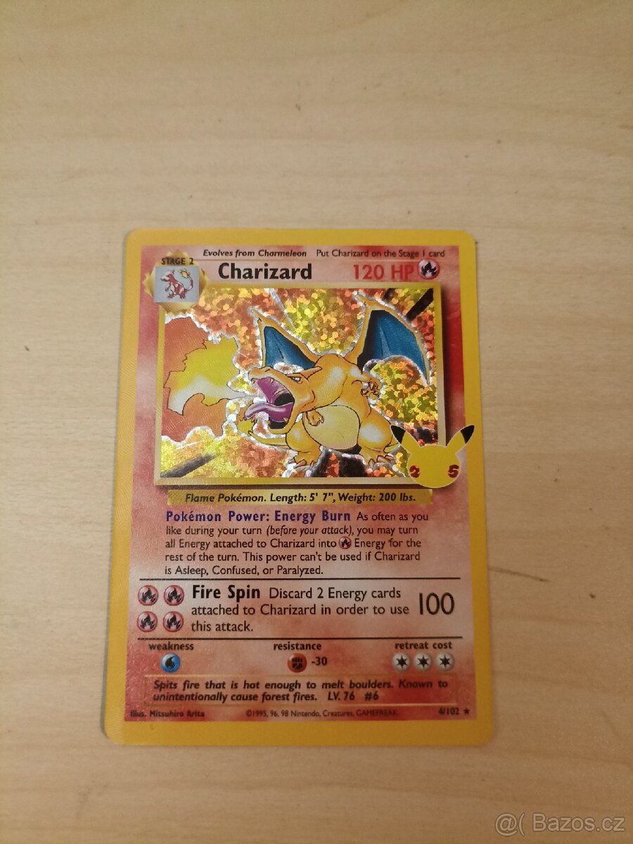 2021 Pokémon Celebrations Charizard Holo Classic Coll Base
