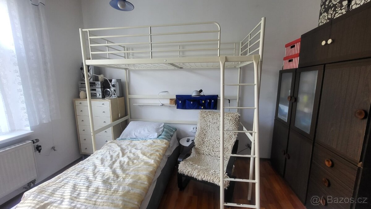Vyvýšená postel IKEA, zvýšená postel, vysoká postel, palanda