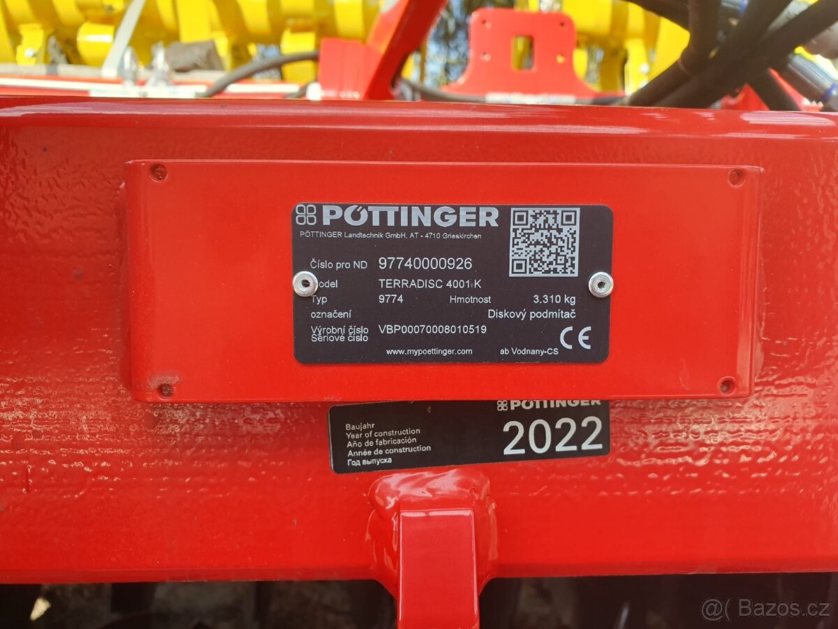 Diskový podmitač terradisc 4001