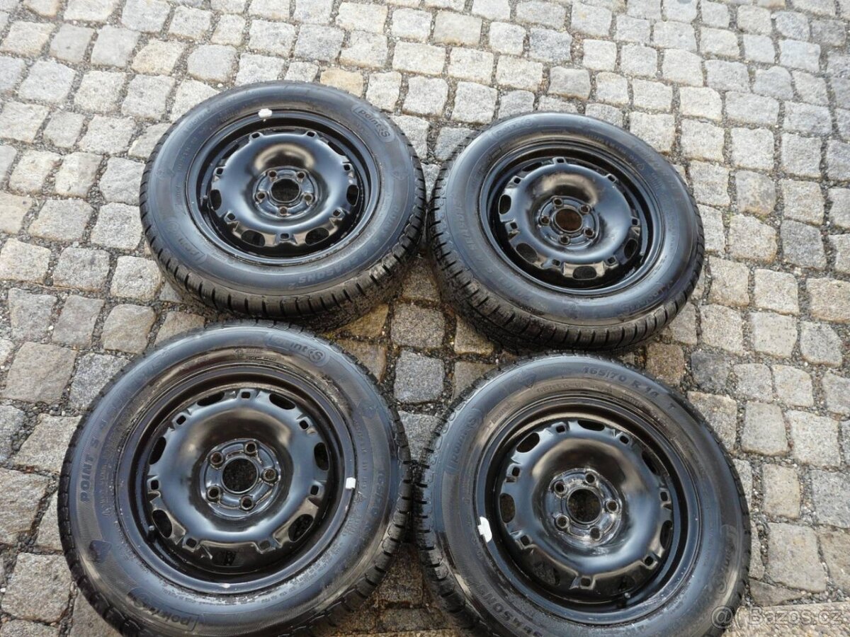 ZIMNÍ PNEU + DISKY VW ŠKODA SEAT 165/70R14