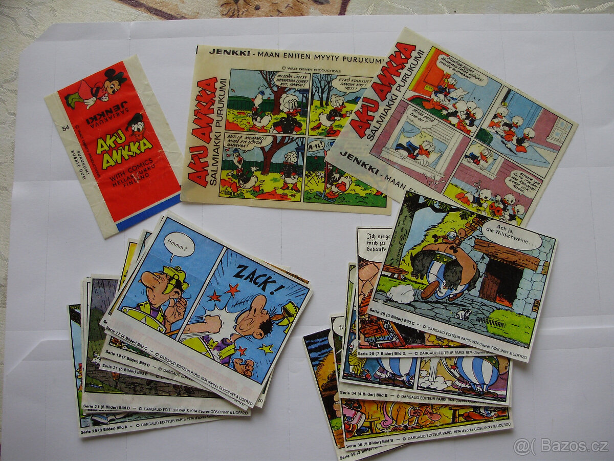 Obaly a obrázky ze žvýkaček