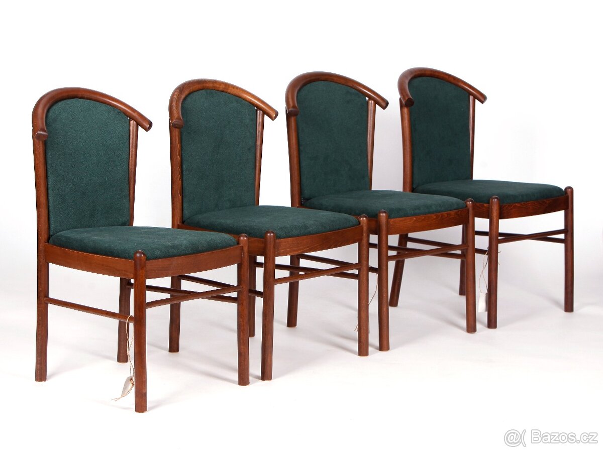 Čalouněné židle TON, 100% stav, 4 ks