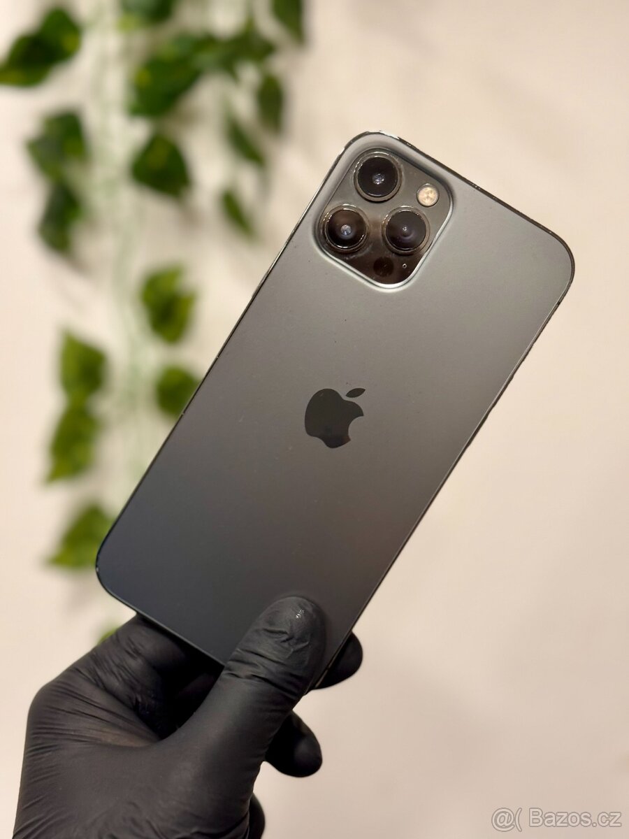 iPhone 12 Pro Max 128GB - 100% baterie, nefunkční Face ID