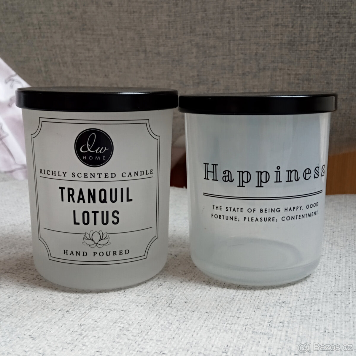 Sada dvou skleniček z matného skla