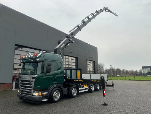 Scania G490 8x4 - valník s hydraulickou rukou HIAB