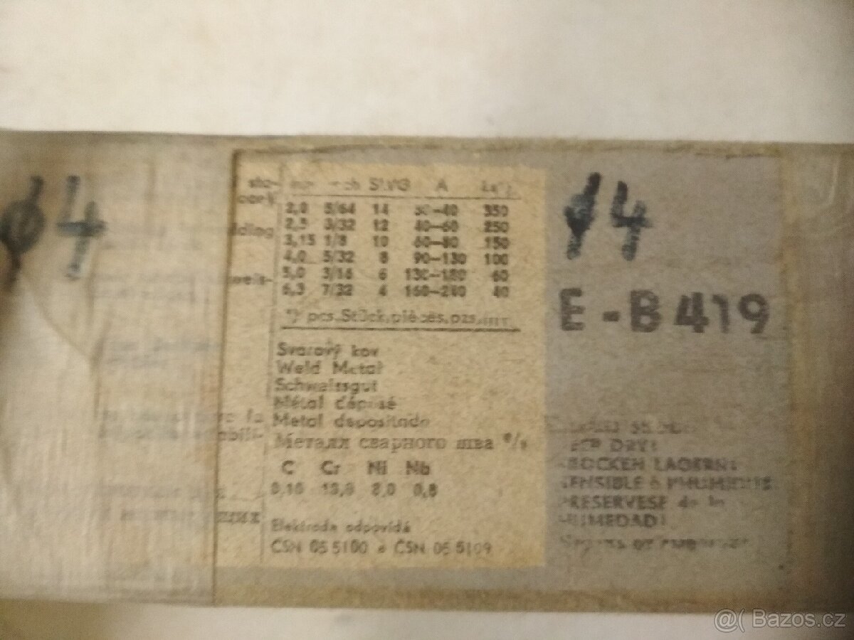 Elektrody E-B419 = OK61. 85 ESAB.