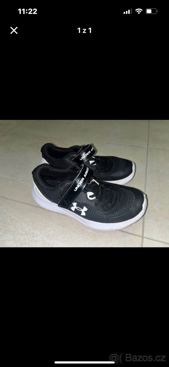 Prodám dětské boty Under Armour vel.34, supr stav.