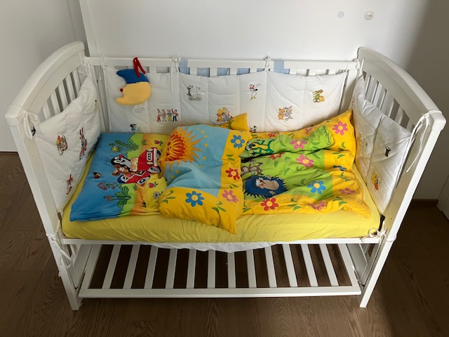 Prodám postýlku Scarlett Laura bílá (120x60)