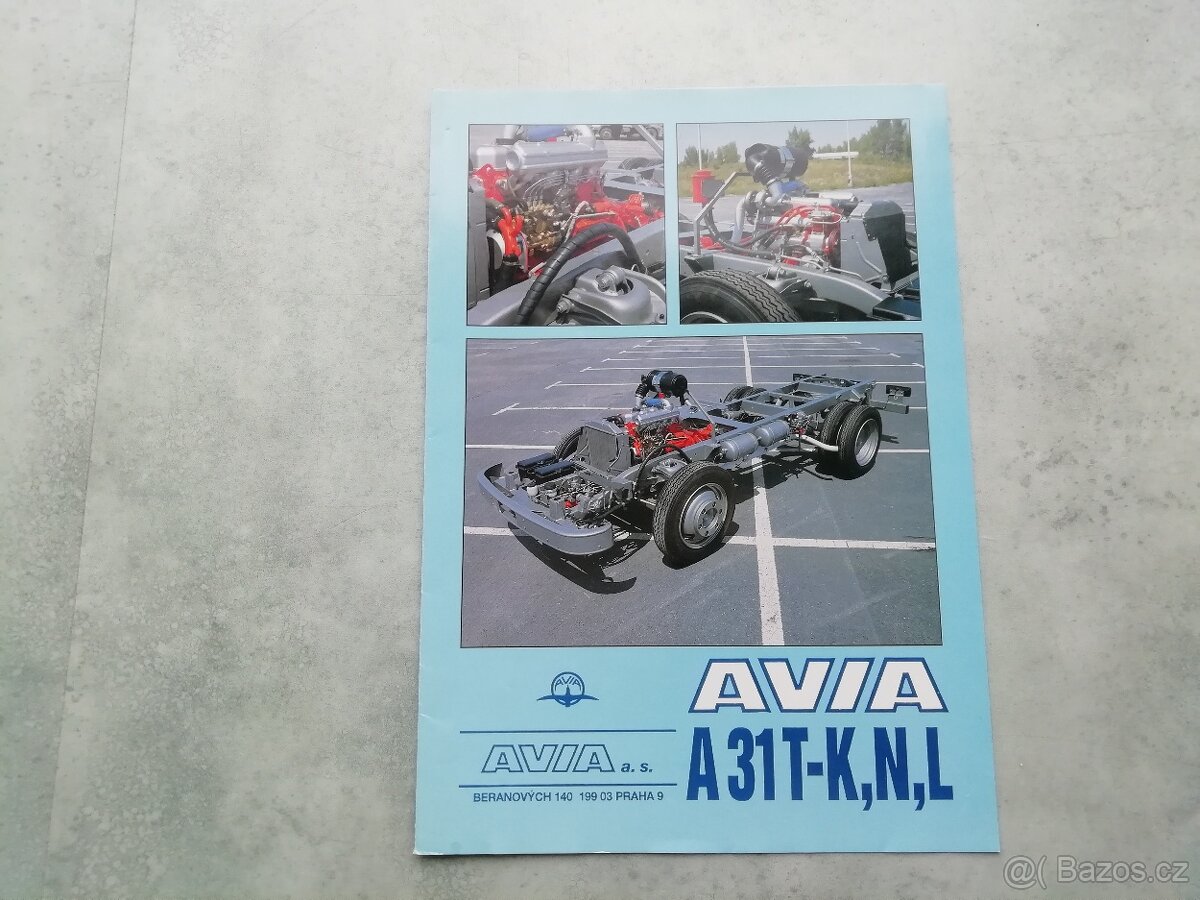 Avia 31 T Turbo - prospekt podvozek - doprava v ceně