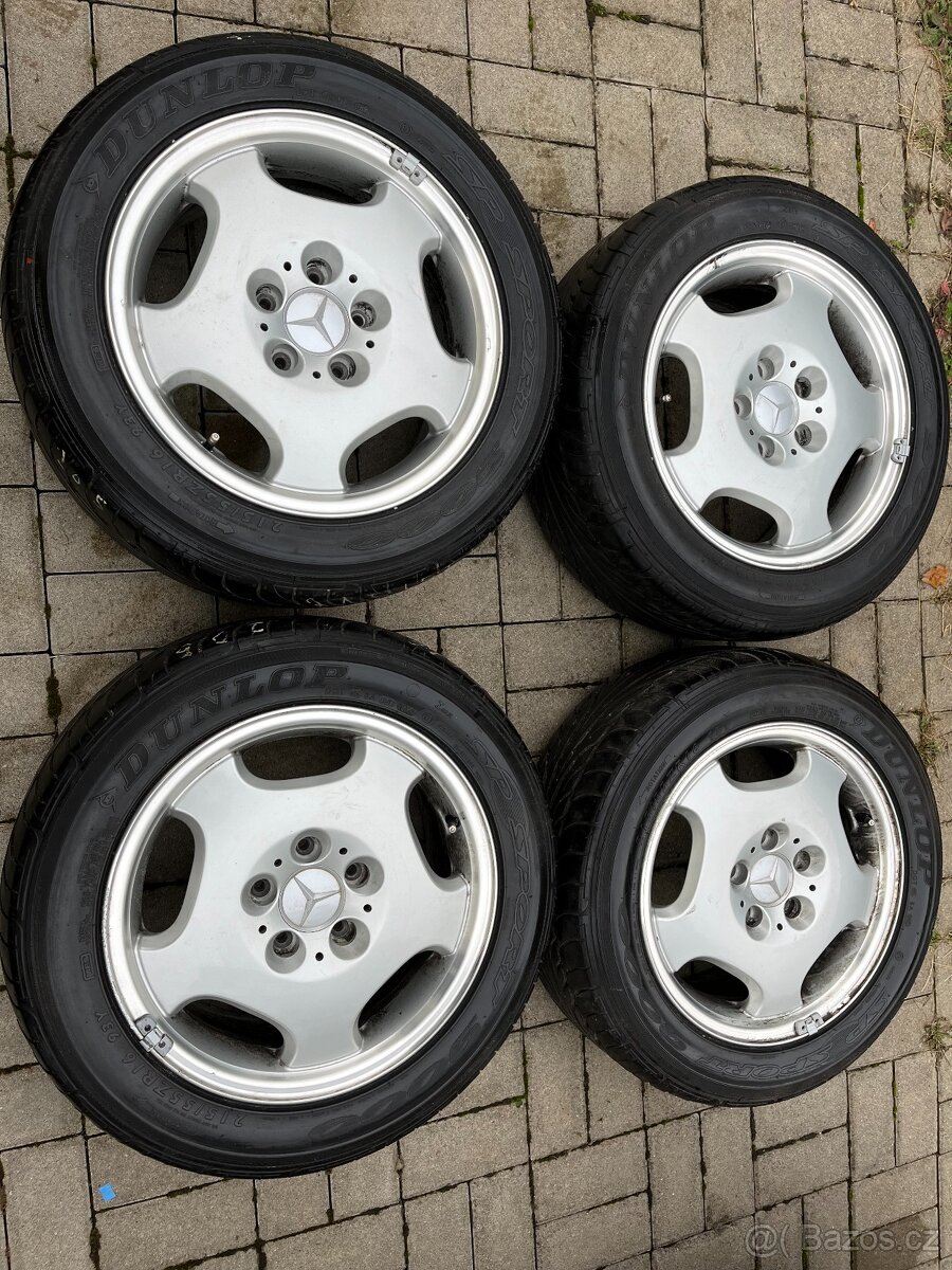 4x alu kola 5x112 R16, letní pneu