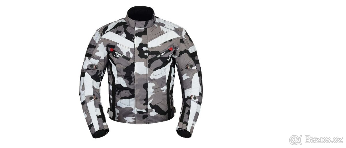 Prodám moto maskáčovou camouflage bundu cordura 5xl