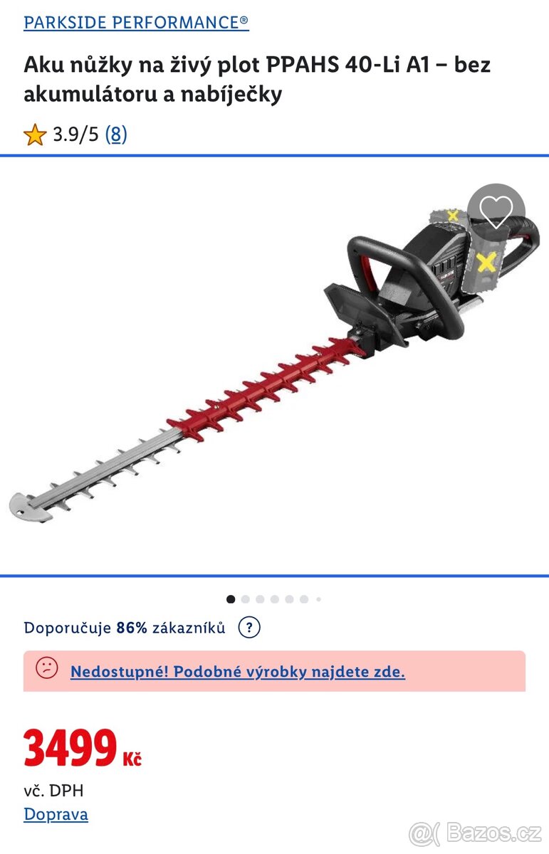 AKU nůžky na živý plot PPAHS 40-Li A1