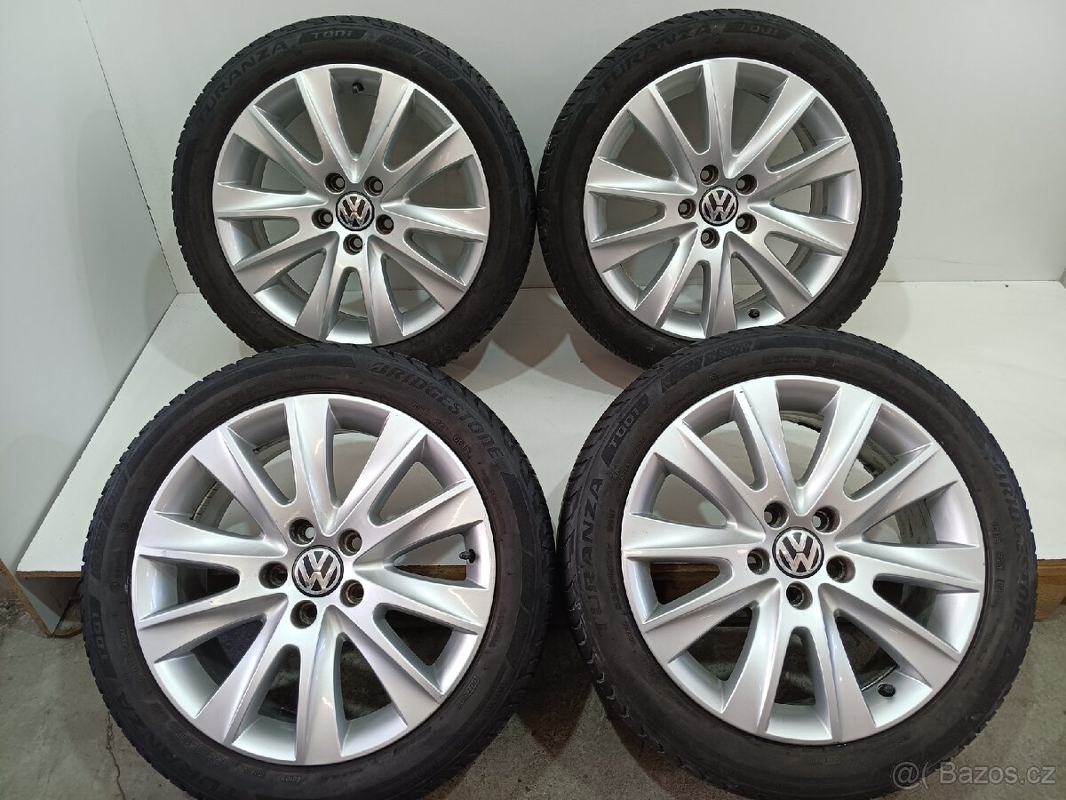 Letní alu kola Volkswagen 5x112 R17 pneu 225/45/17/