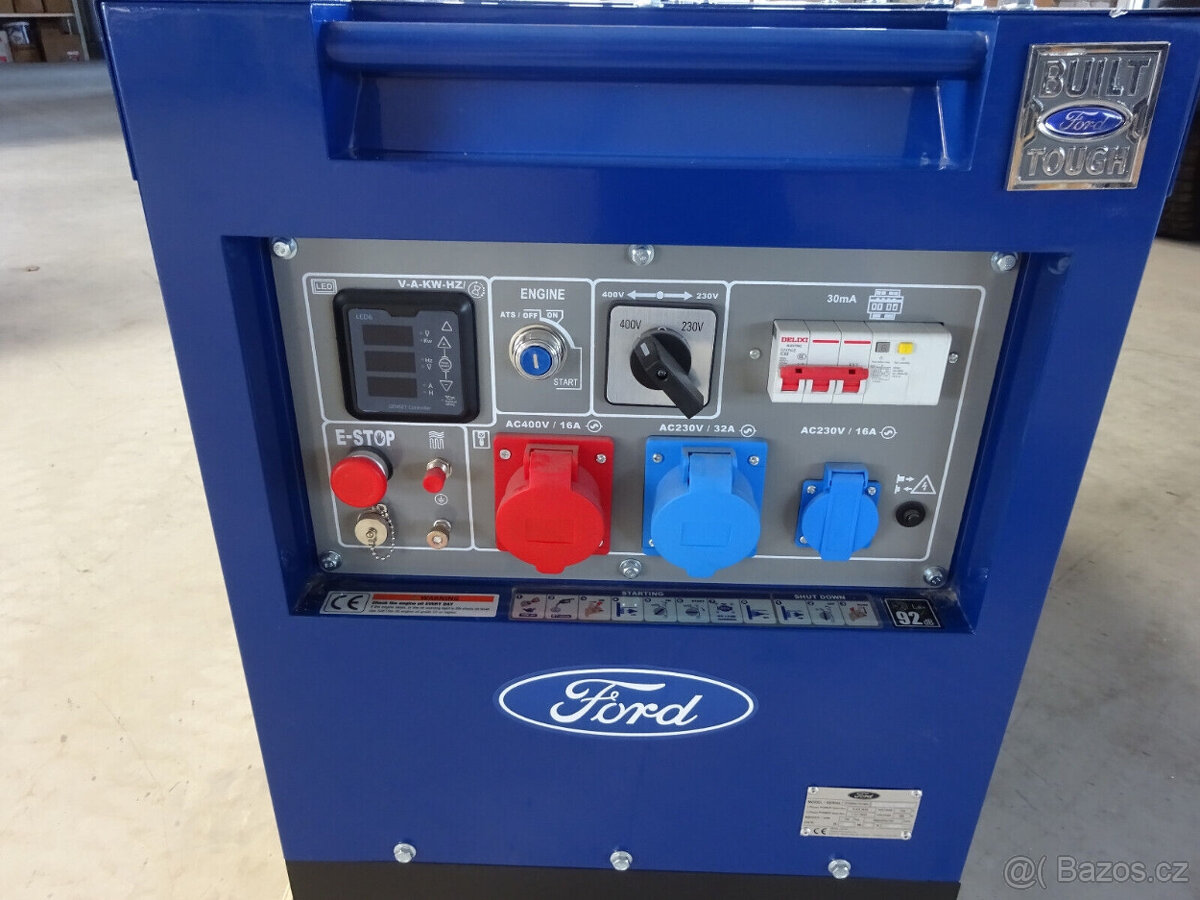 Dieselový generátor Ford FDT10200SE 400V 230V 7900 W generát