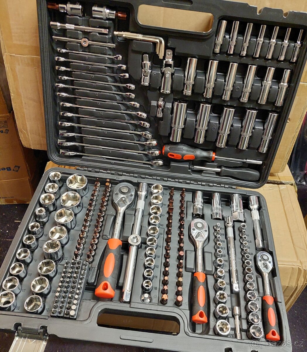 Gola sada nářadí 216 ks, materiál Cr-V - nové, záruka