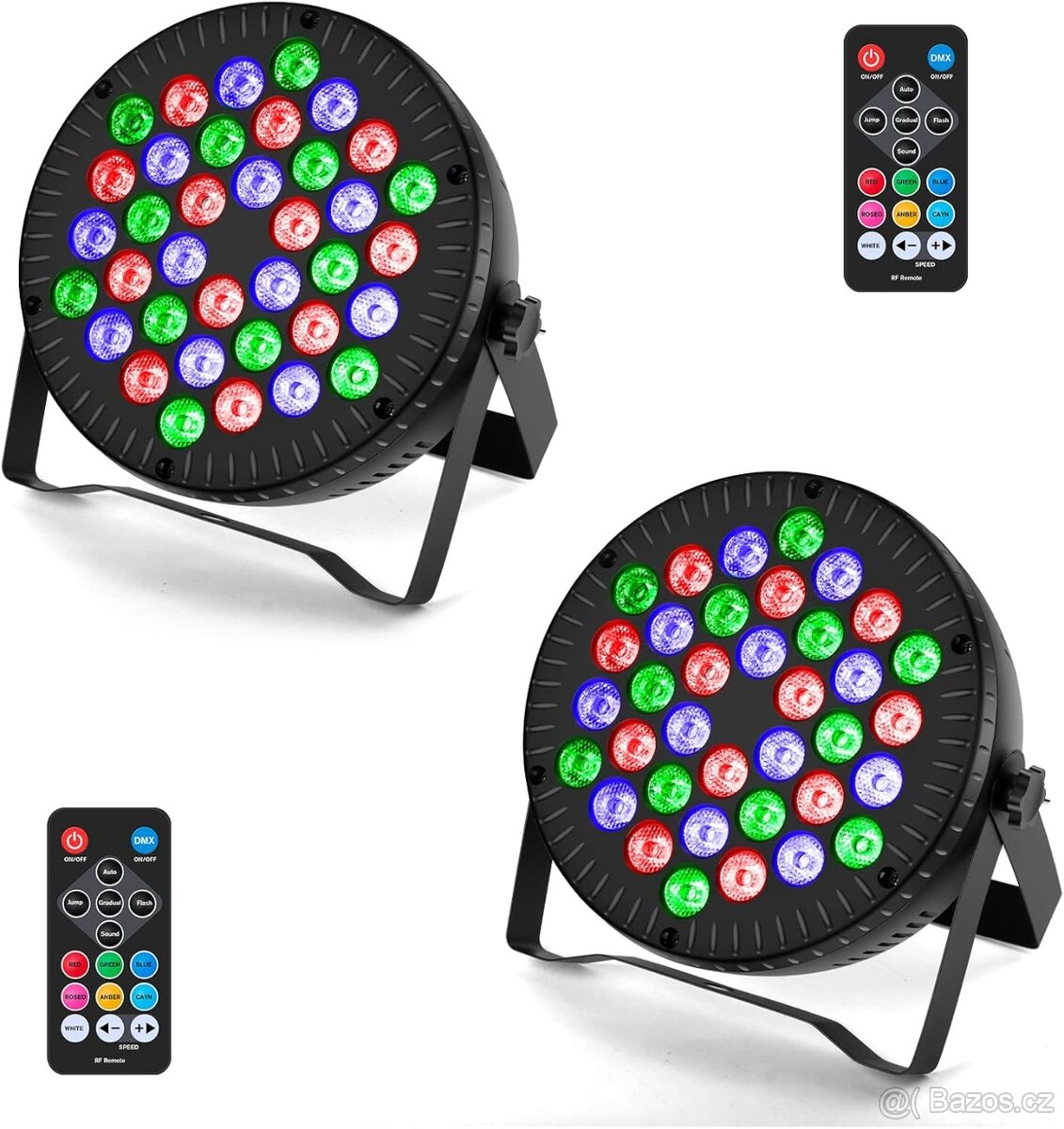 4 ks Katomi KDMX-512 36 W DMX512 PAR světlo