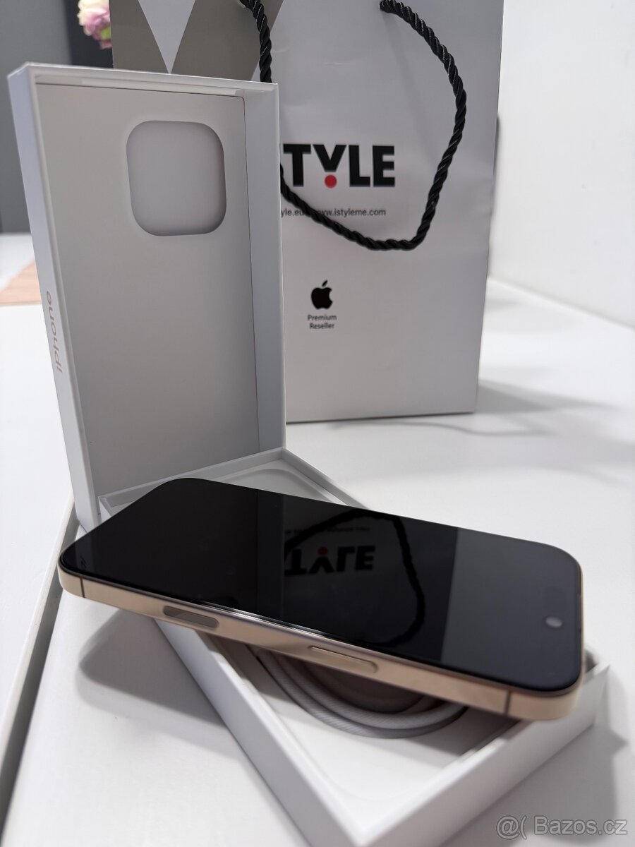 Prodám iPhone 16 Pro-Desert Titanium TOP STAV