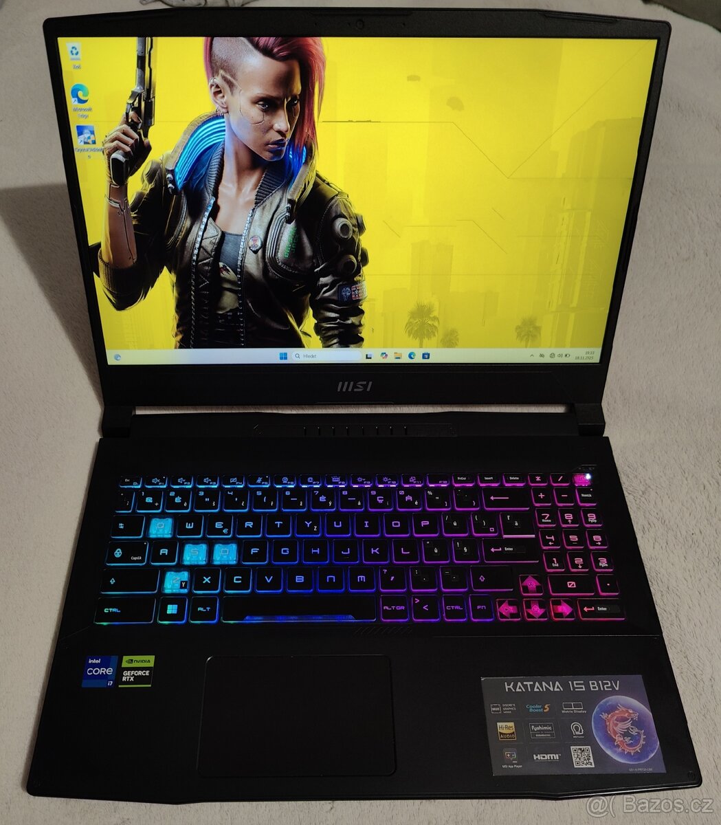 Herní notebook msi z i7 12650H a RTX 4070