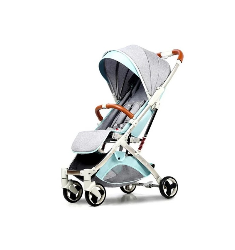 Nový sportovní kočárek (šedo-zelený)