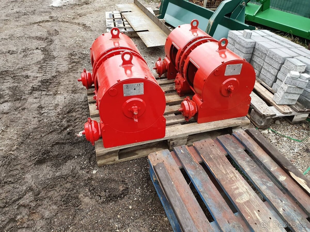 Dvoububnový vzduchem ovládaný naviják