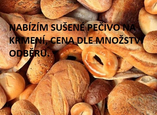 sušené pečivo na krmení